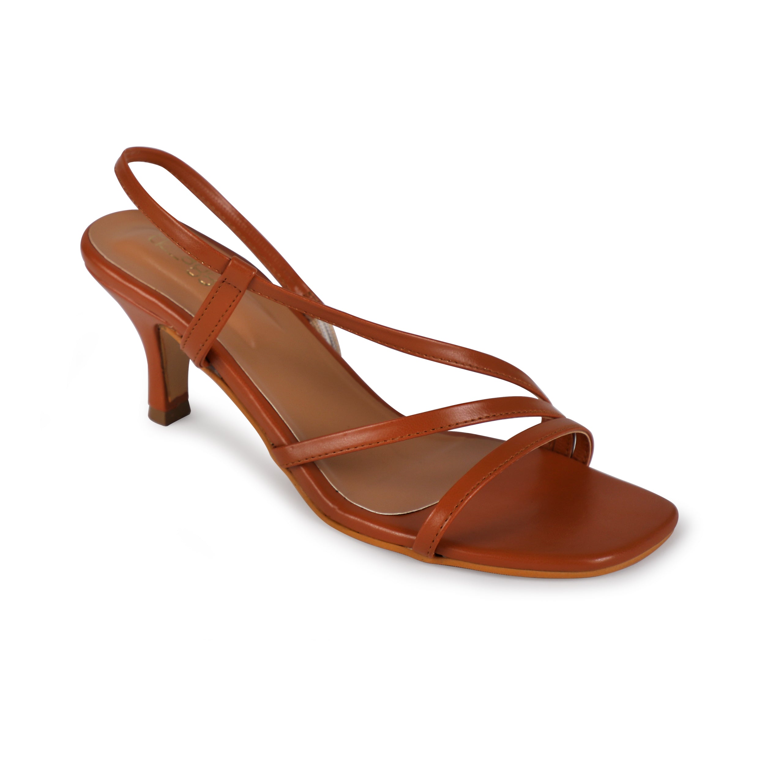 Multi Strap Heels Tan