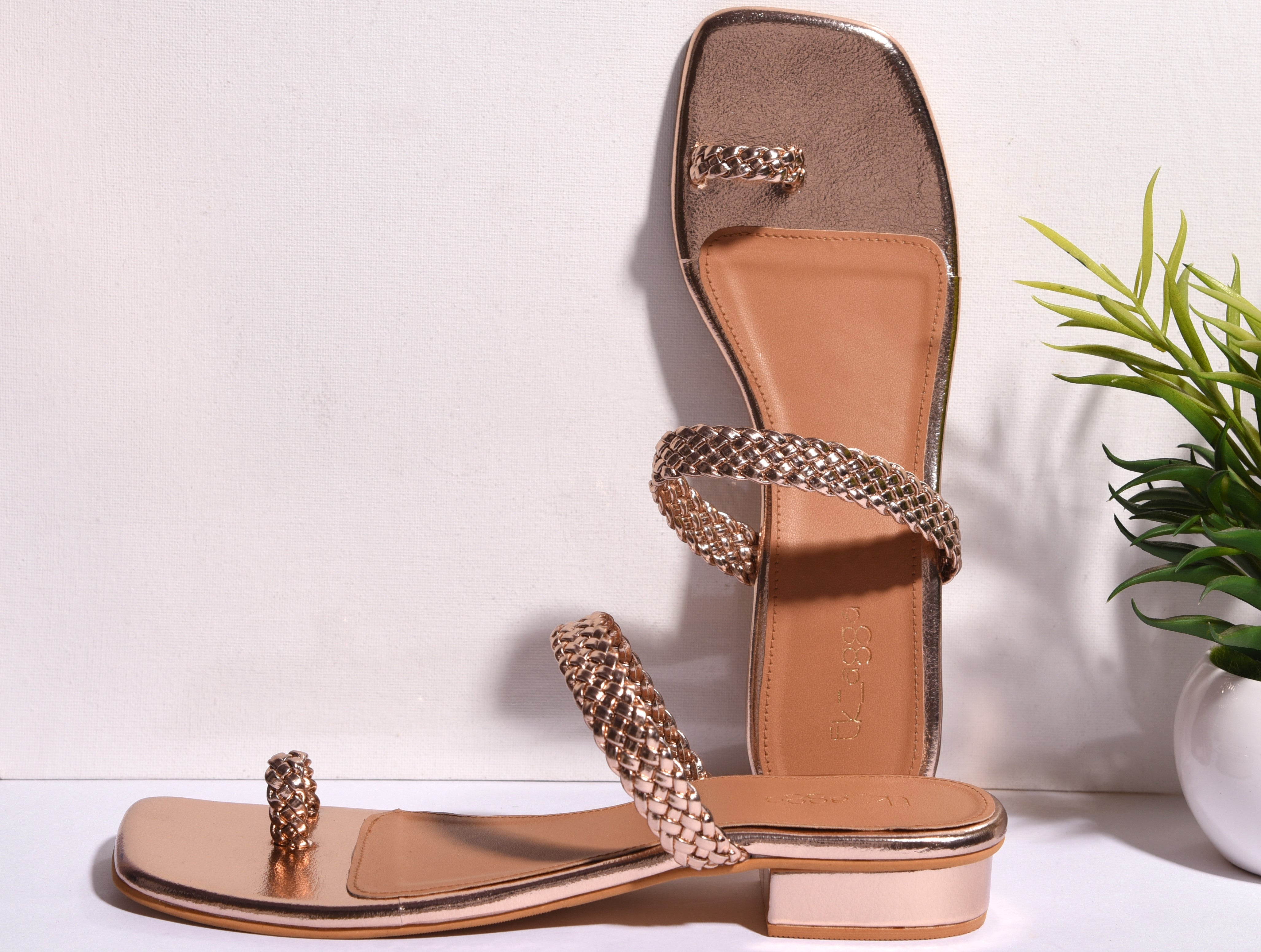 Braided Rosegold Strap