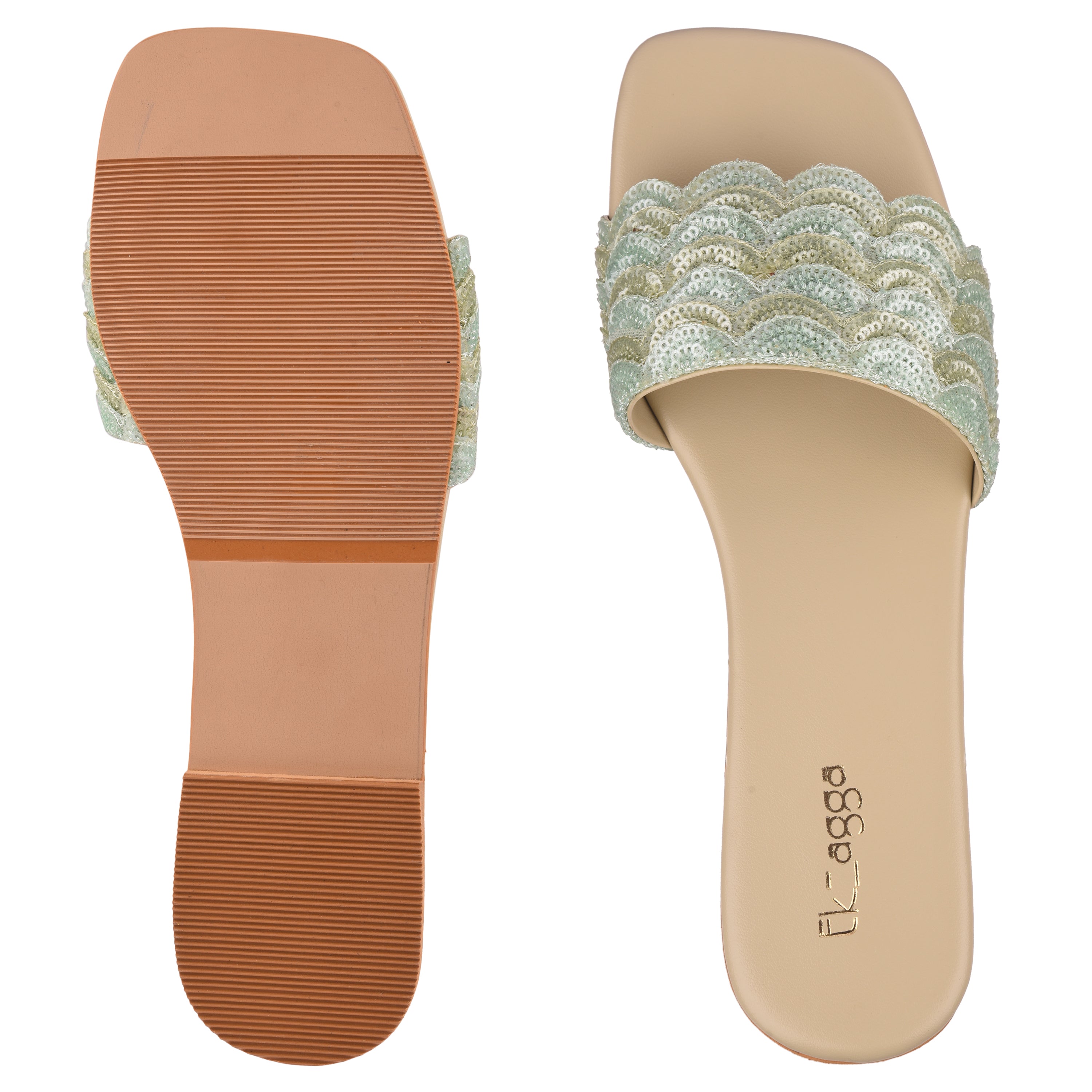 Scallop sequins Flat