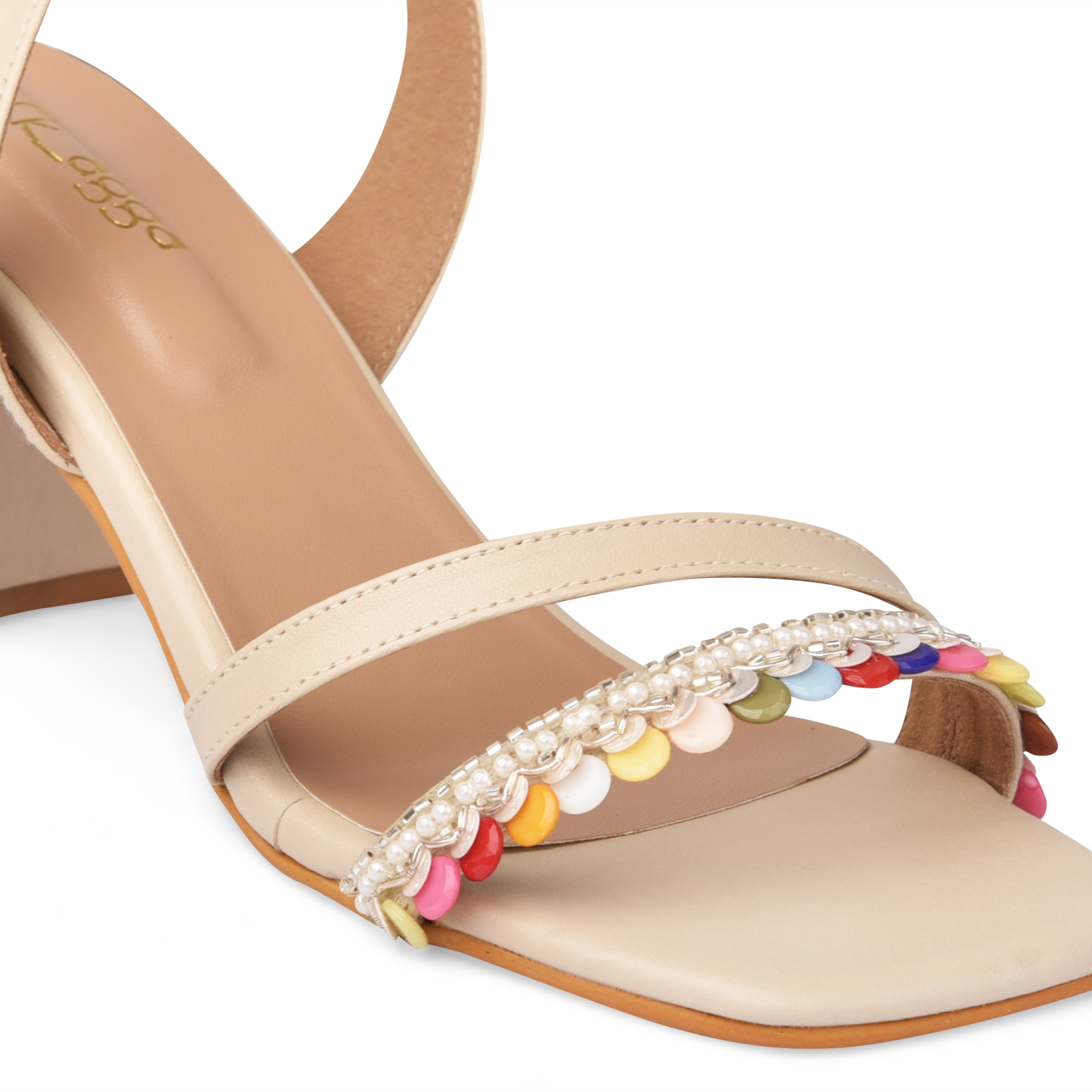 Bead Tie it up Heels