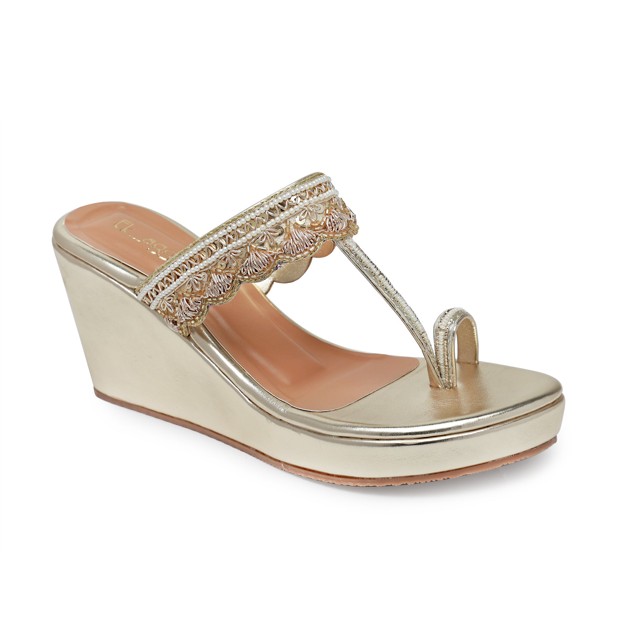 Scallop Embellished  Wedges