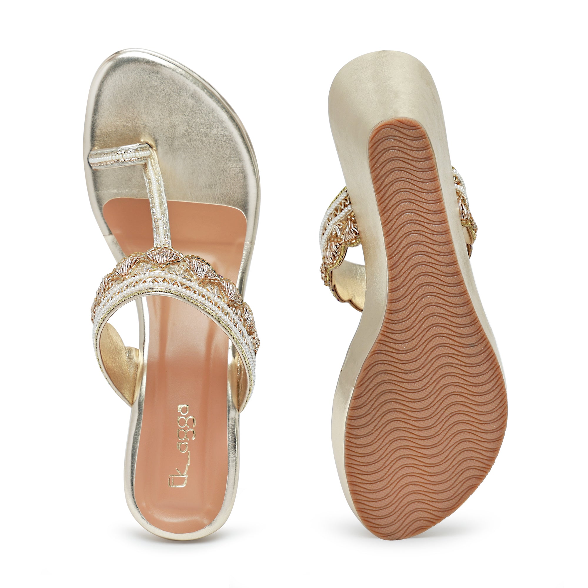 Scallop Embellished  Wedges