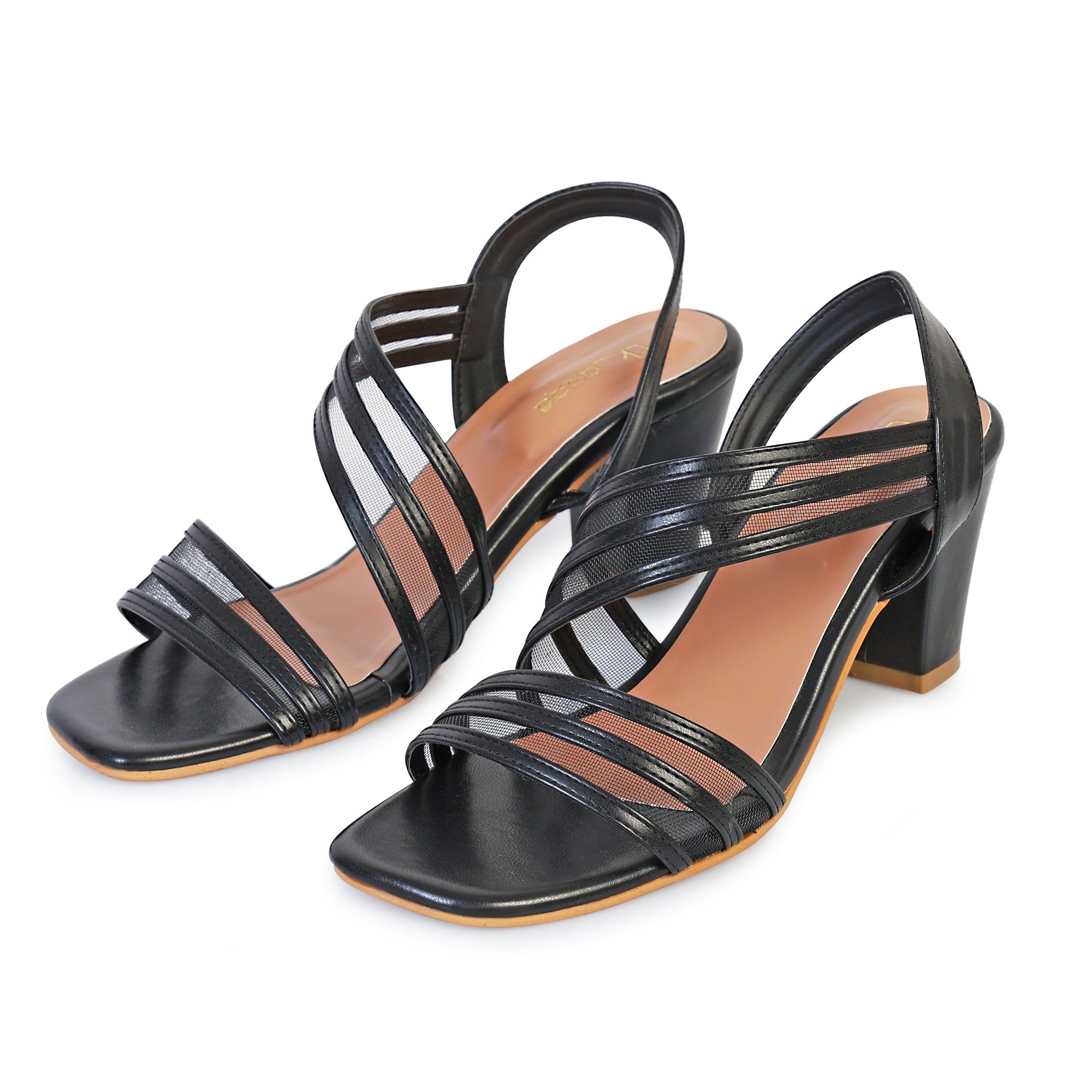 Strappy Mesh Black Mesh