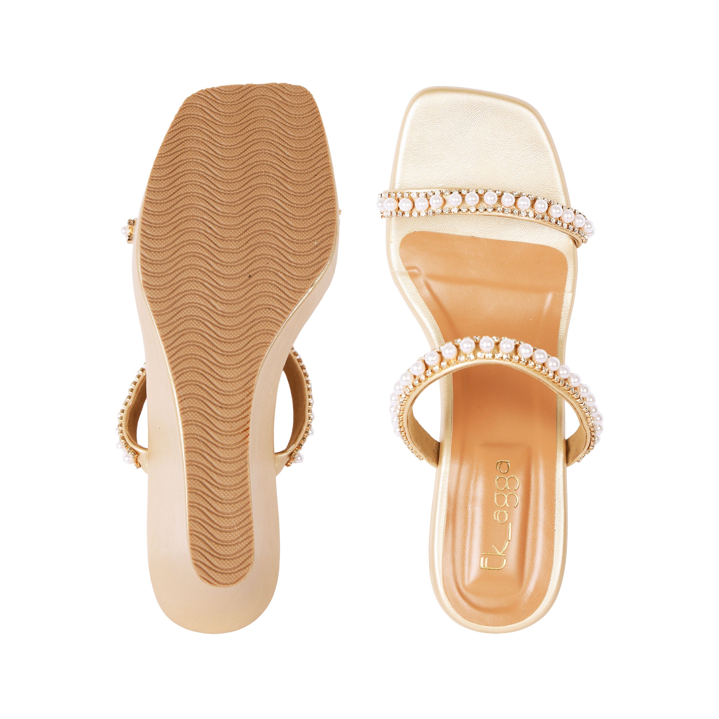 Peral Studded Wedges