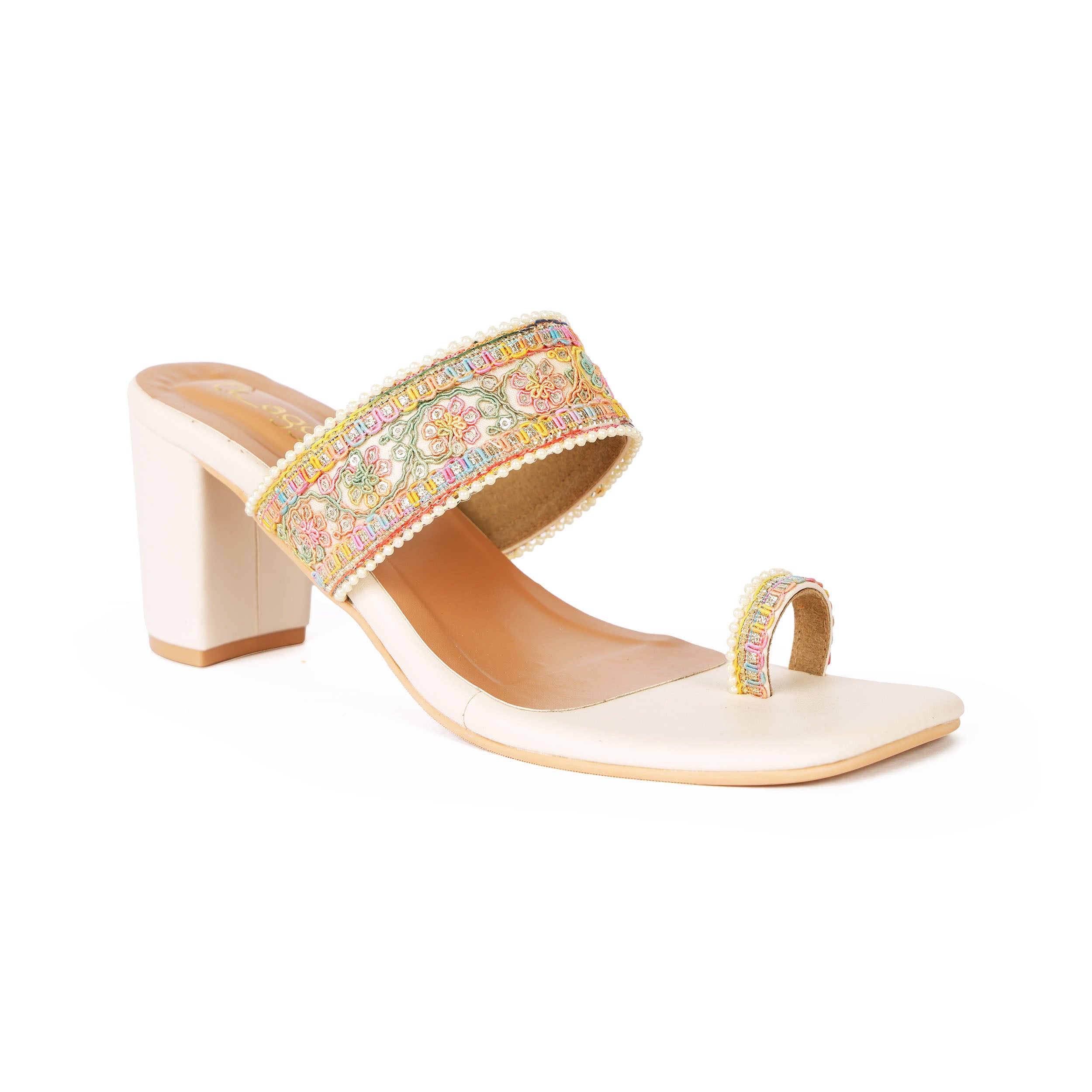 Pearl Studded Wedges