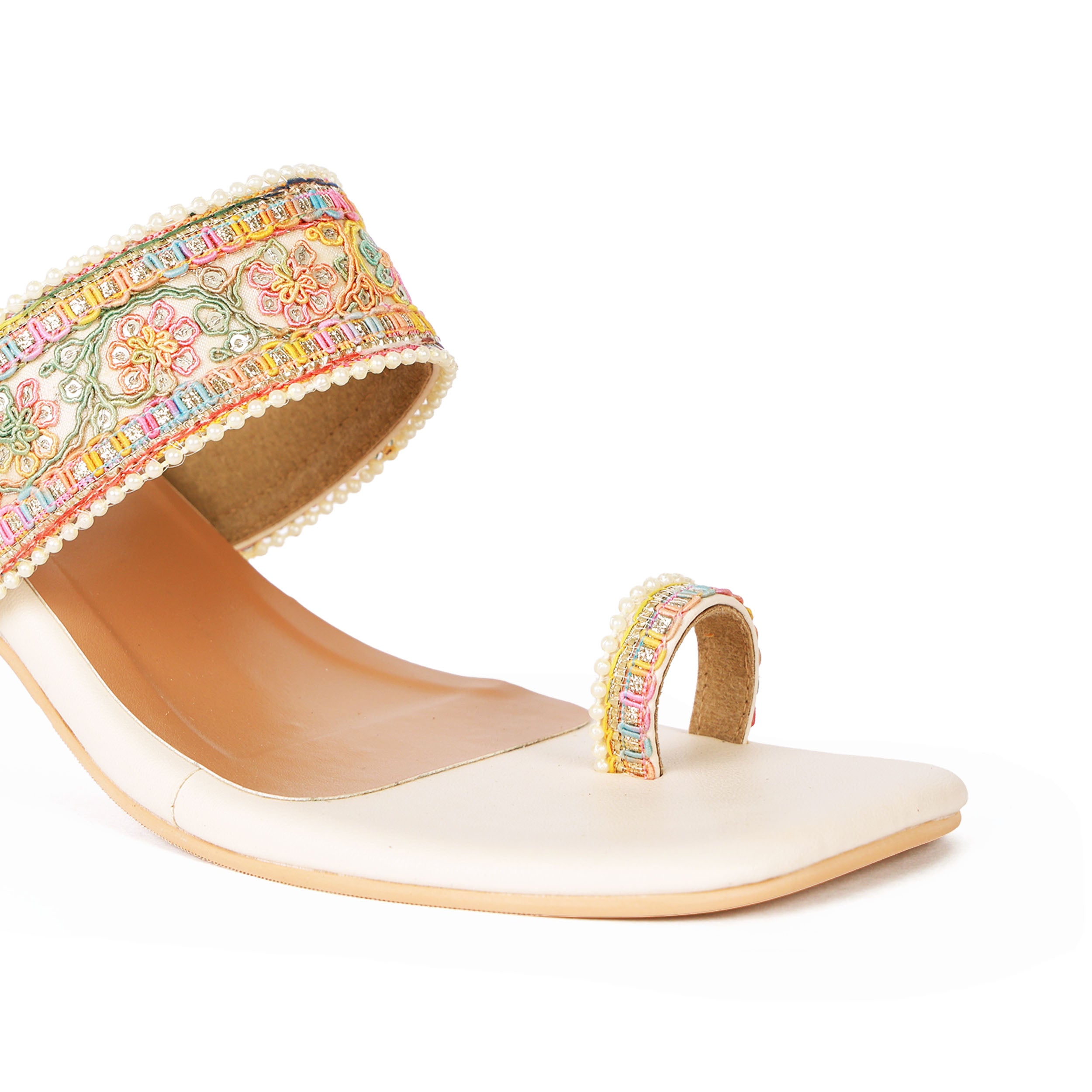 Pearl Studded Wedges