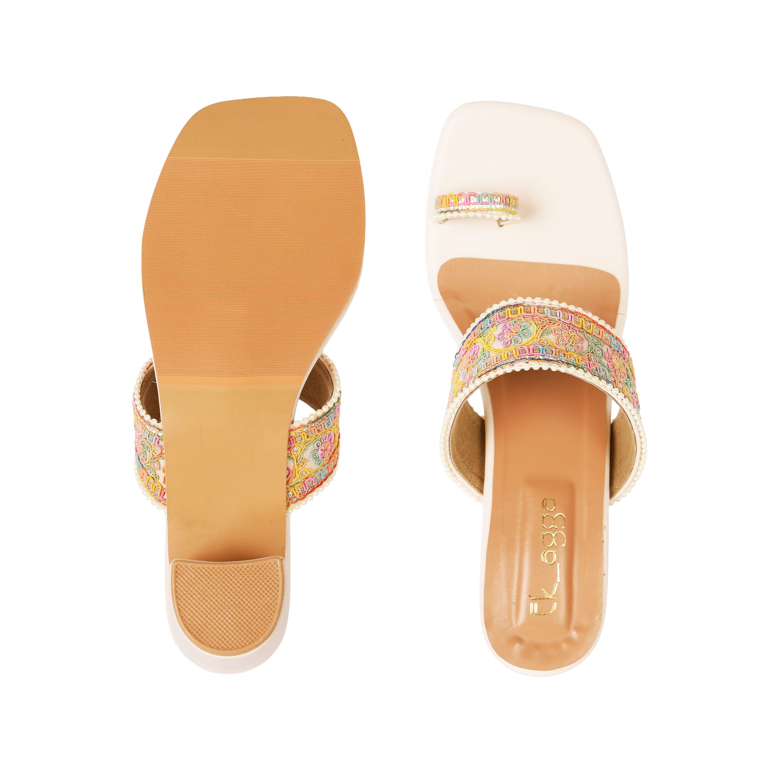 Pearl Studded Wedges