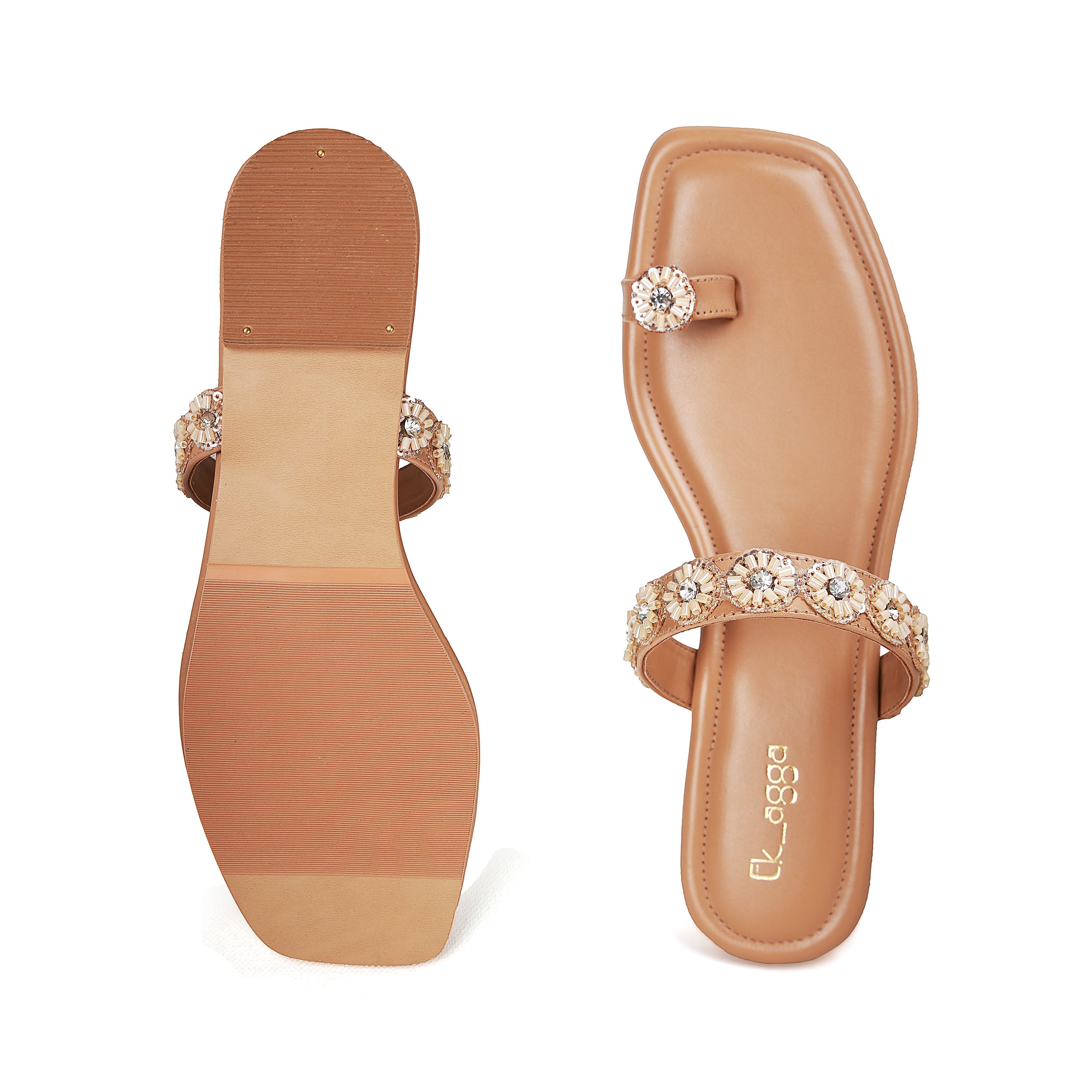 Embellished  Round Flat