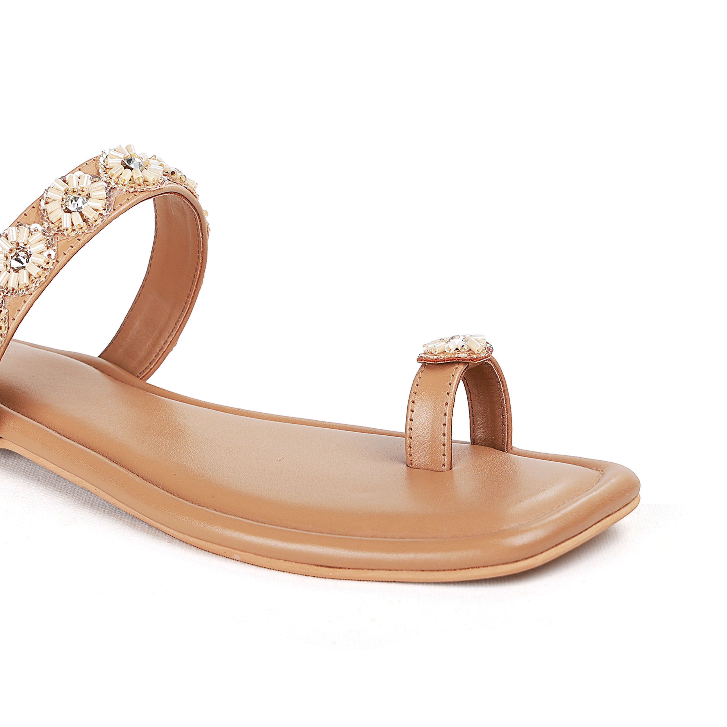 Embellished  Round Flat