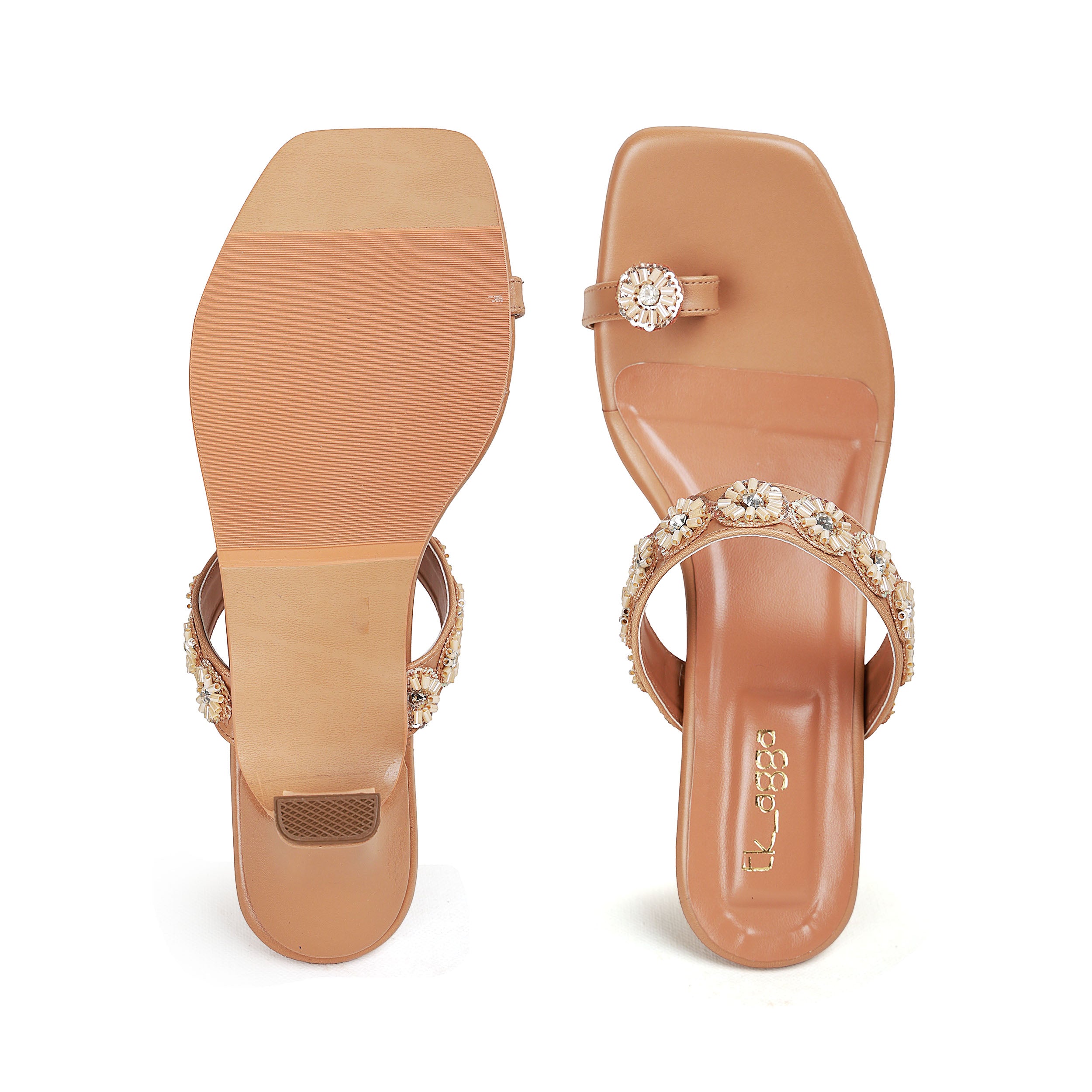 Strap Embellished Heels