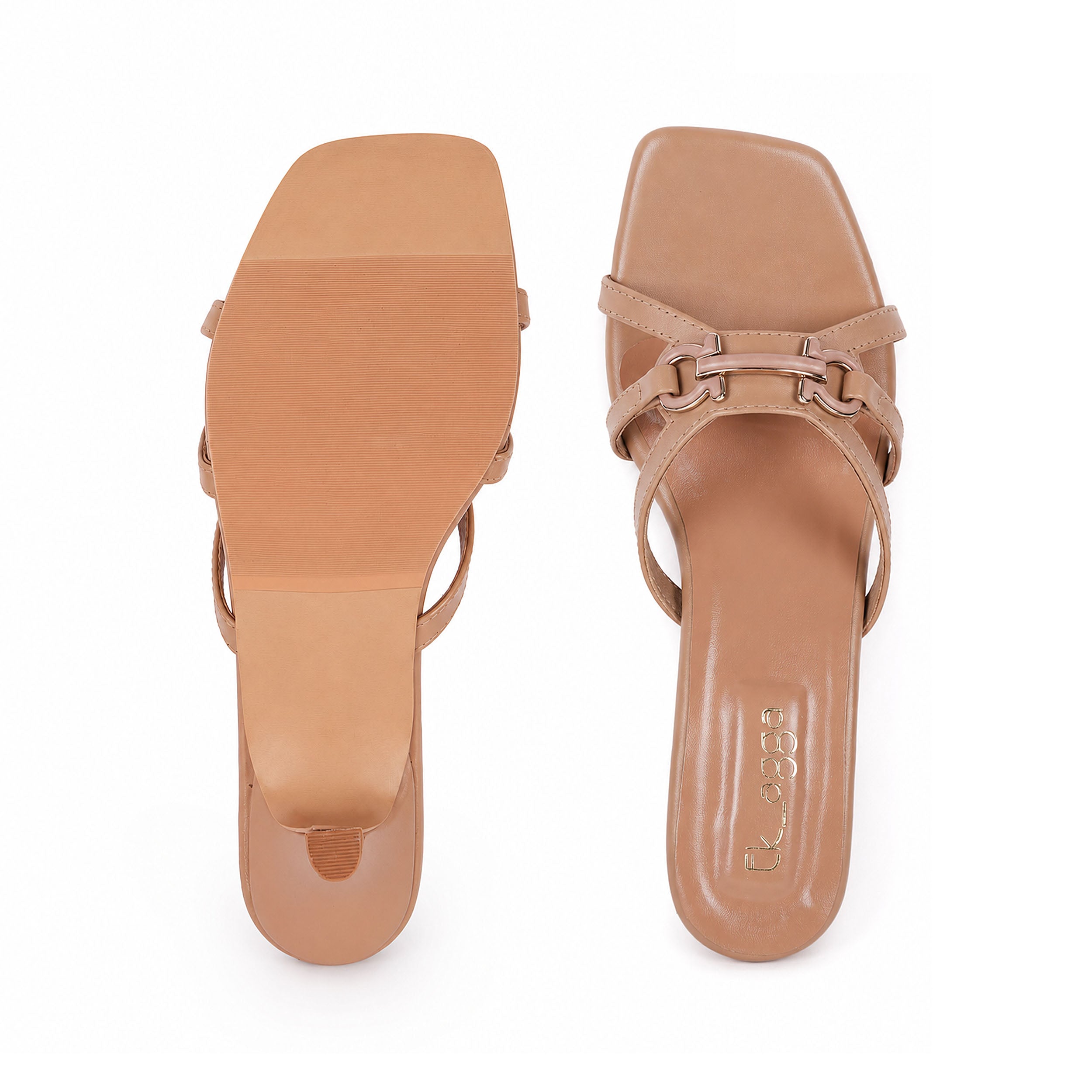 Thong Strap Buckle Heel