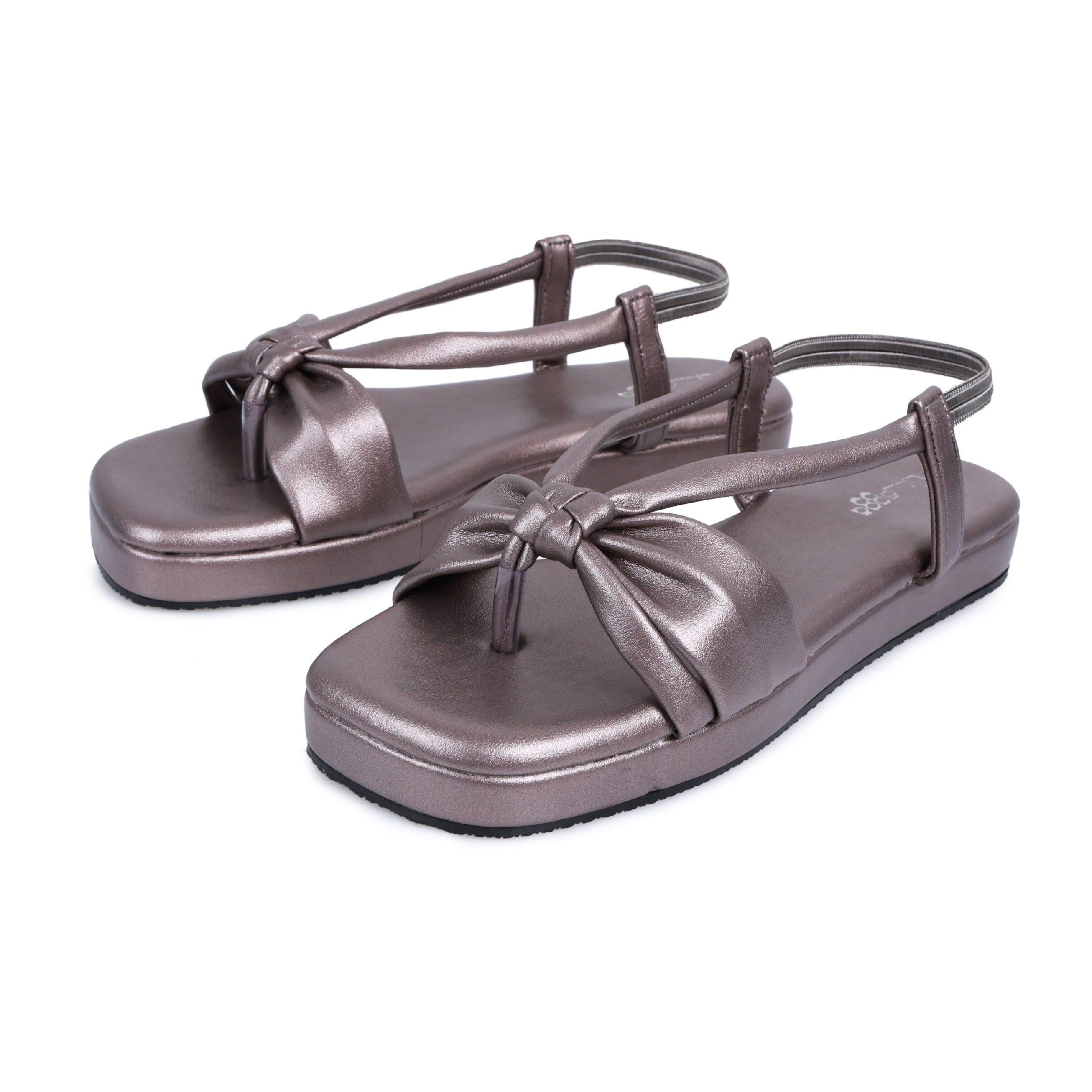 Metallic Bow Strap Platform