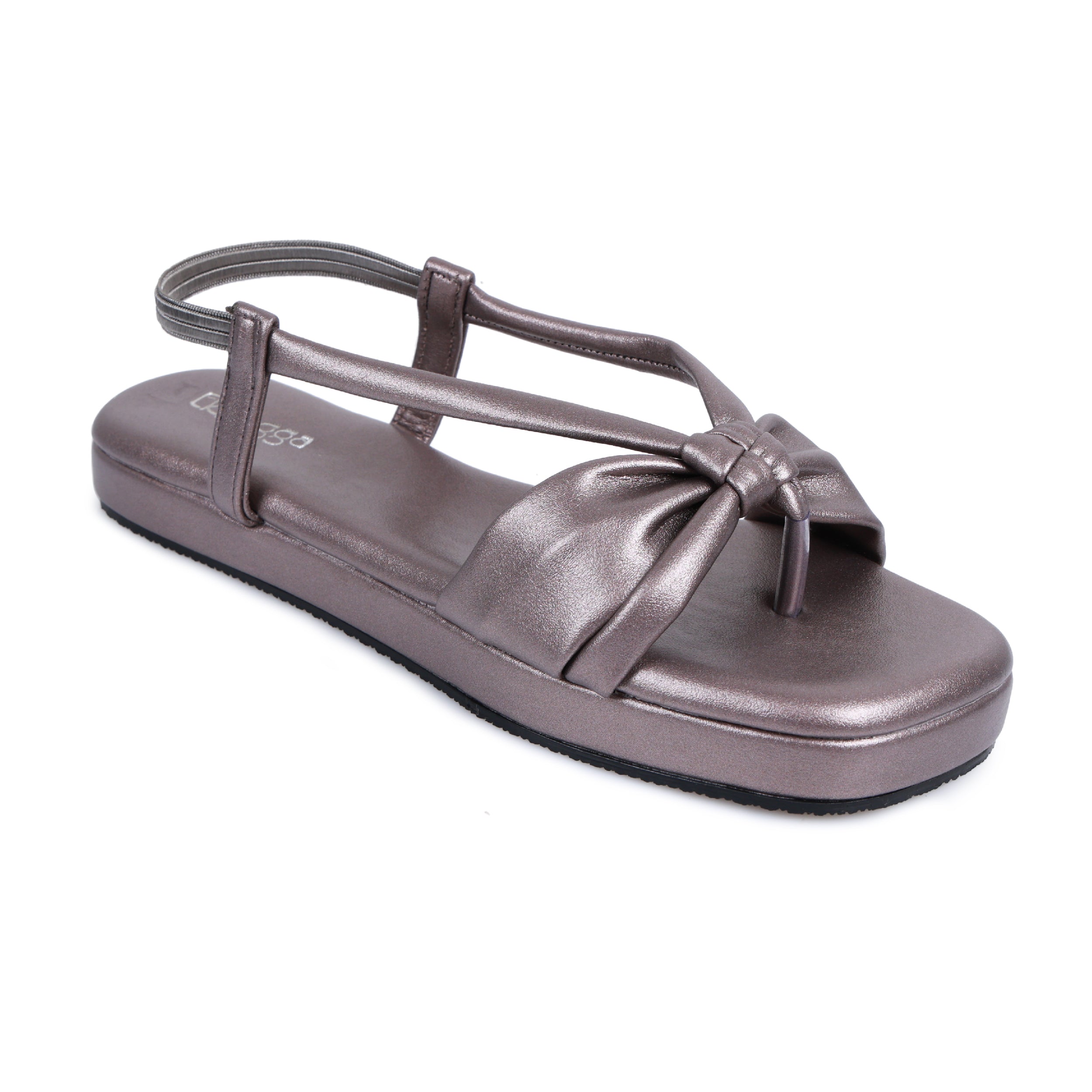 Metallic Bow Strap Platform