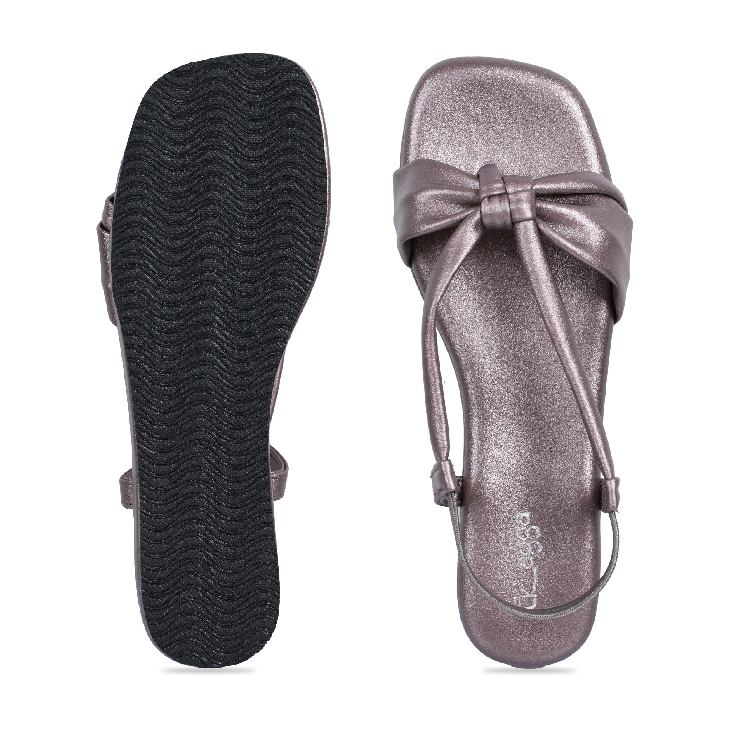 Metallic Bow Strap Platform