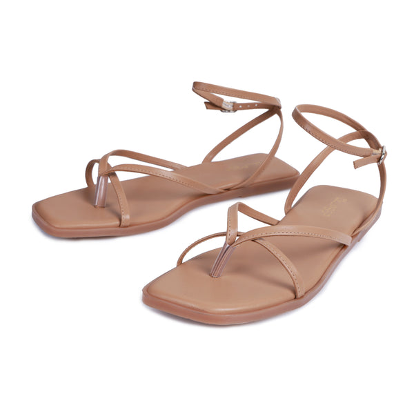 Beige String Flat