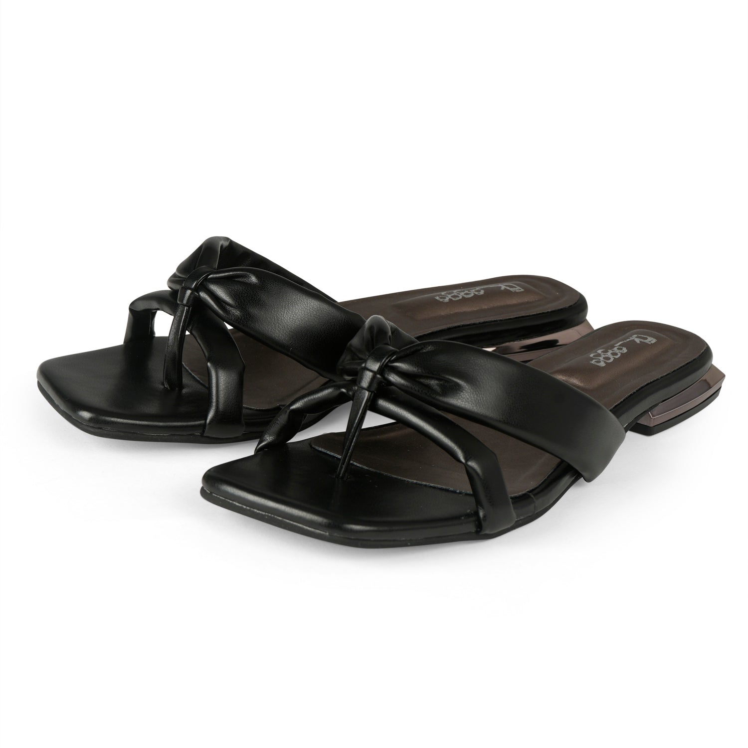 Strapped Black Heels