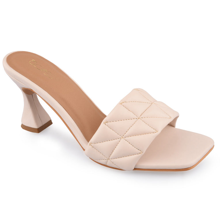 Cream Quilted Heels