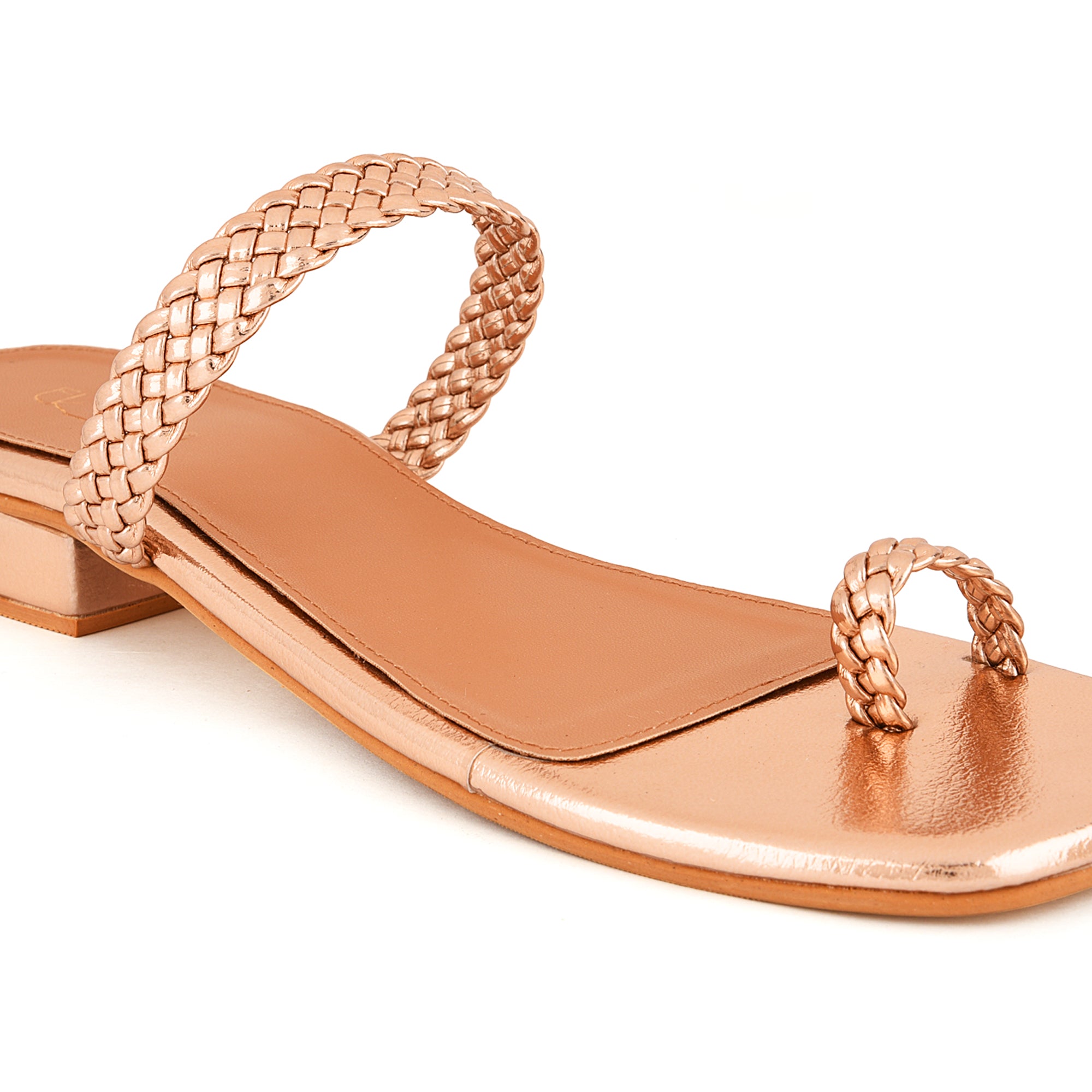 Braided Rosegold Strap