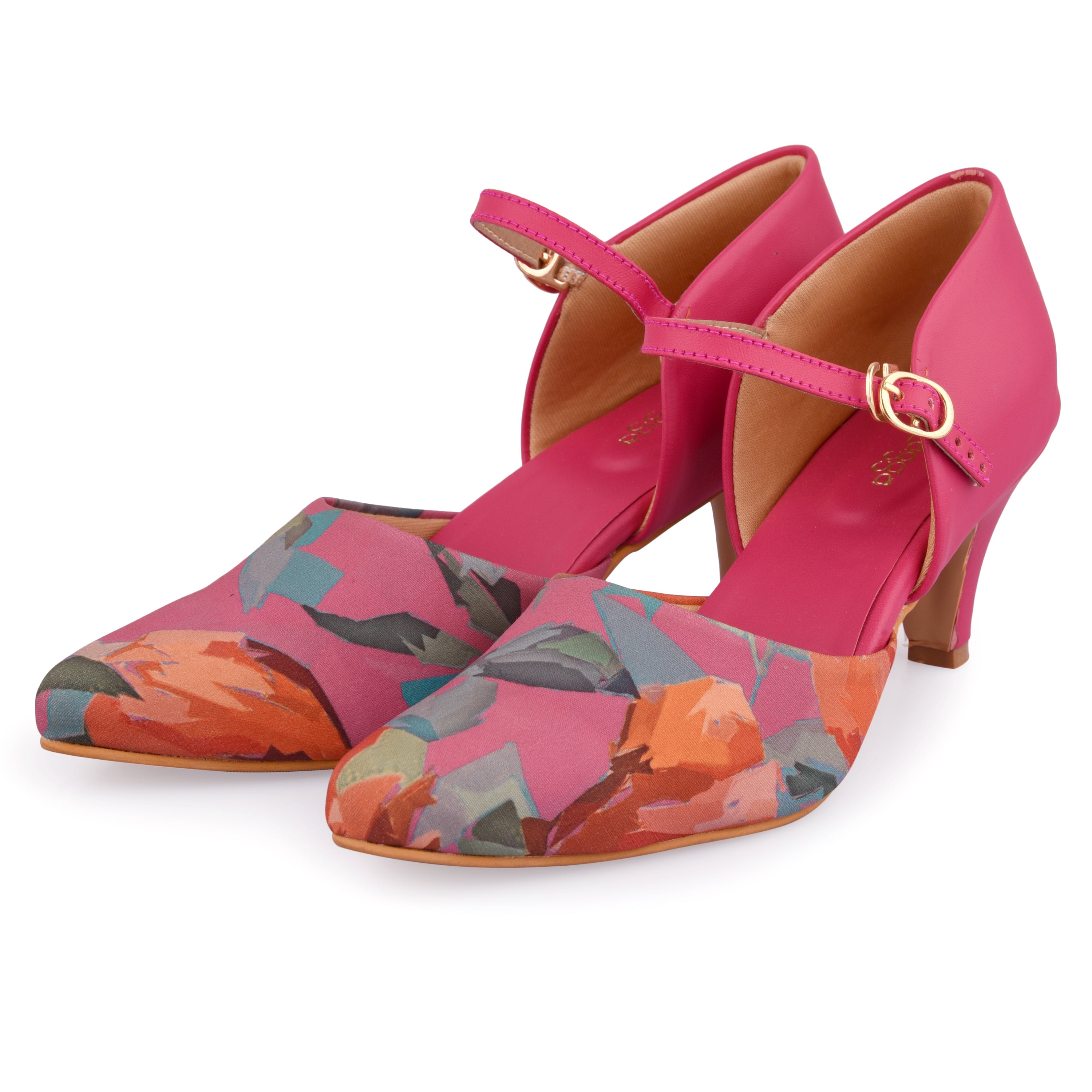 Abstract Kitten Heels