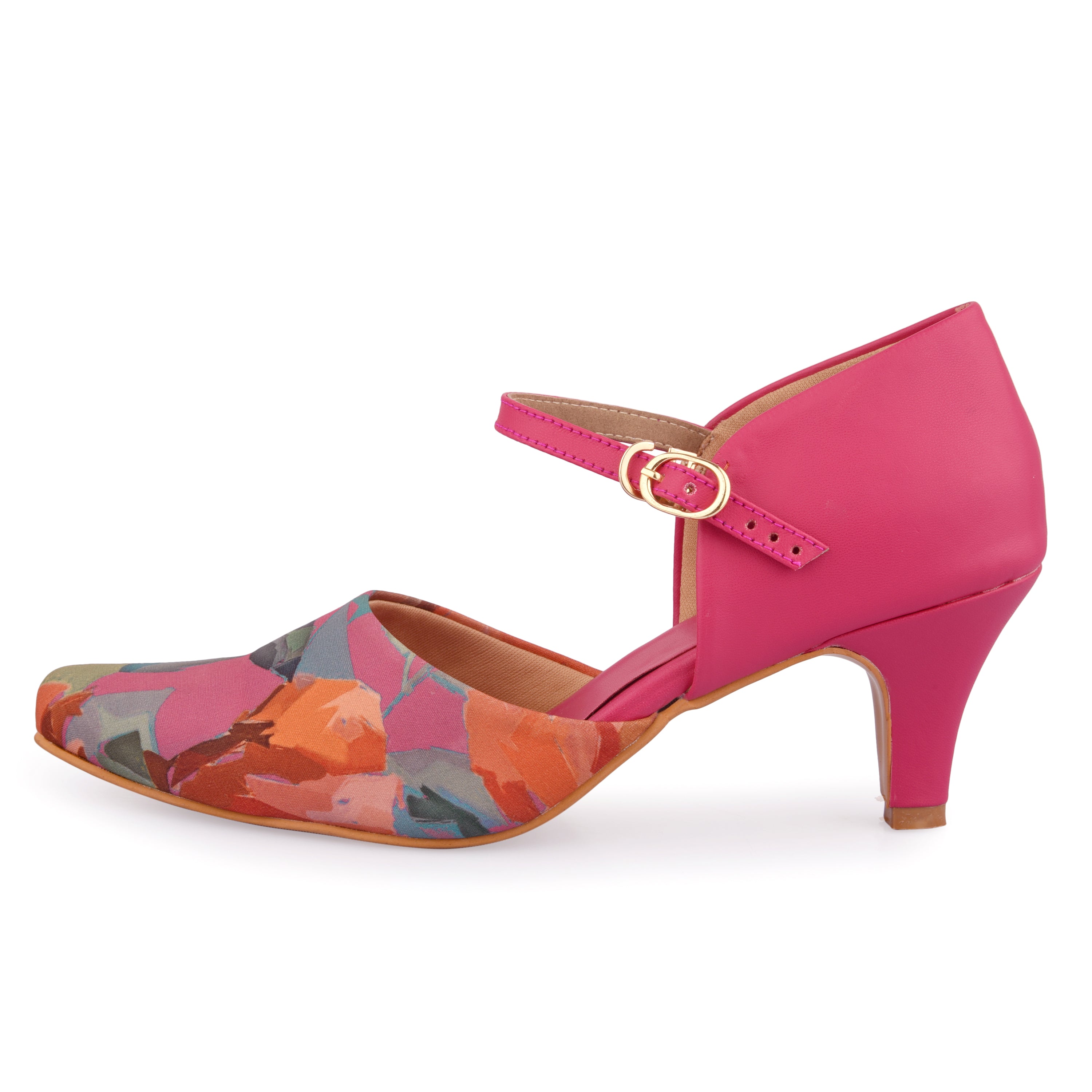 Abstract Kitten Heels