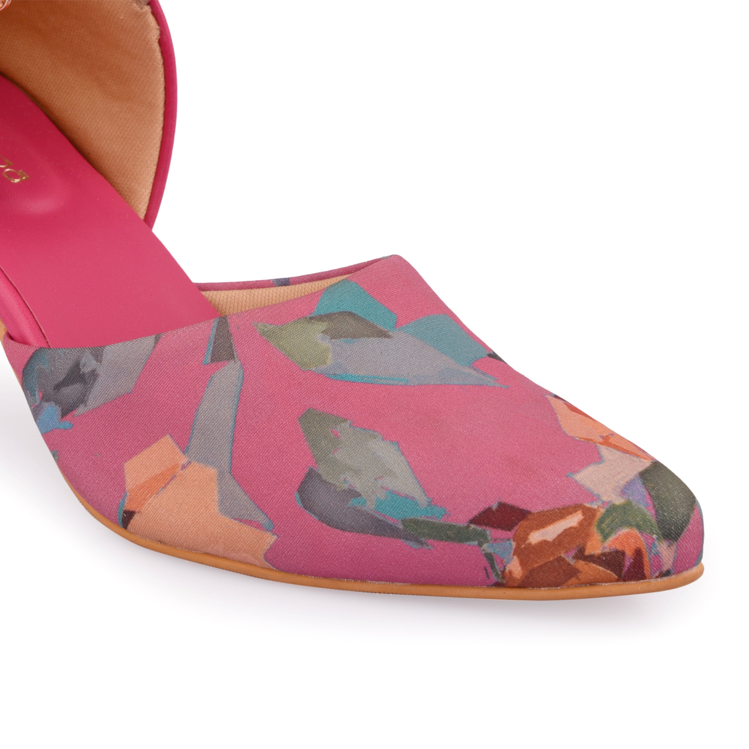 Abstract Kitten Heels